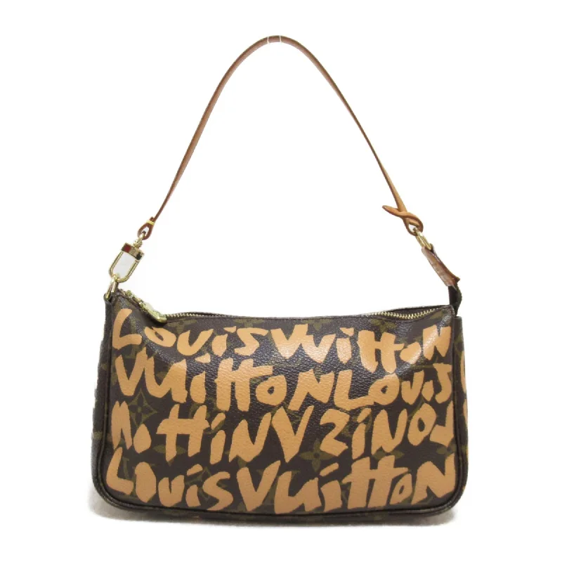 LOUIS VUITTON Graffiti Pochette Accessoires Brown leather Monogram / Graffiti M92193