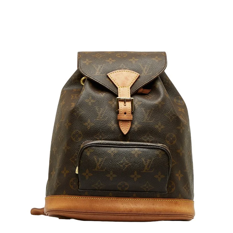 Louis Vuitton Monogram Monsouris MM Backpack M51136 Brown