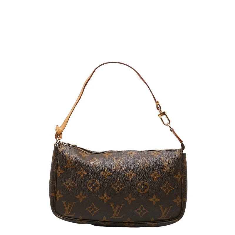 Louis Vuitton Monogram M40712 Handbag PVC/Leather Brown