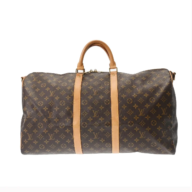 Louis Vuitton Monogram Keepall Bandouliere 55 Brown