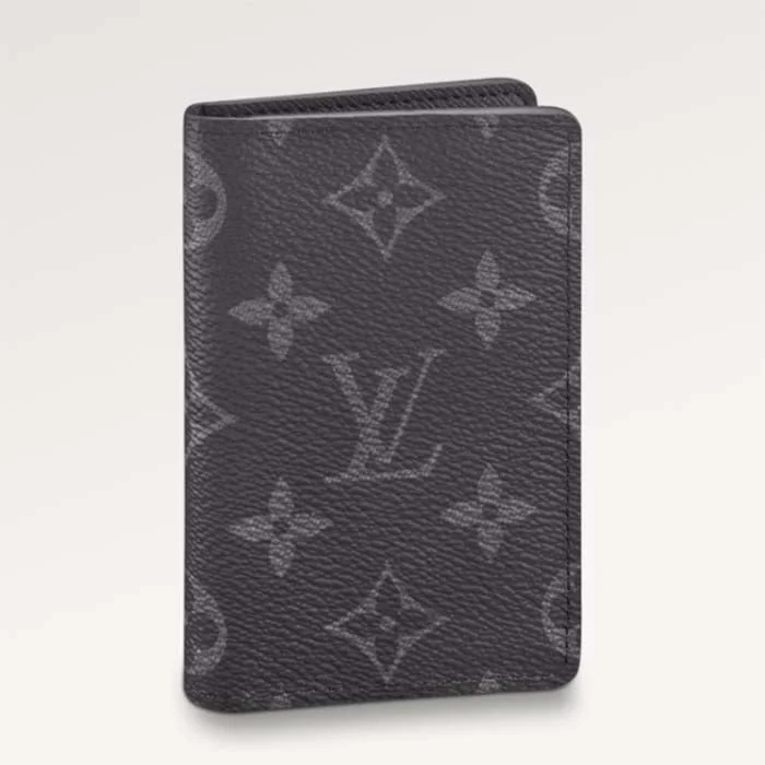 Louis Vuitton LV Unisex Pocket Organizer Coated Canvas Cowhide Leather Lining