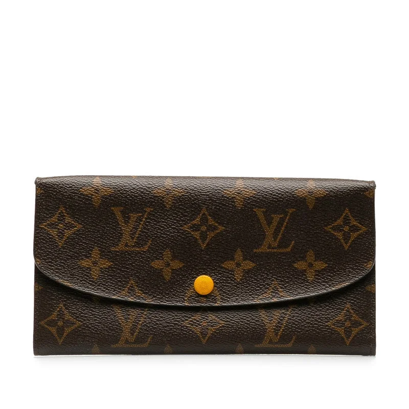 Louis Vuitton Portfolio Emilie Long Wallet M60698 Yellow Ladies