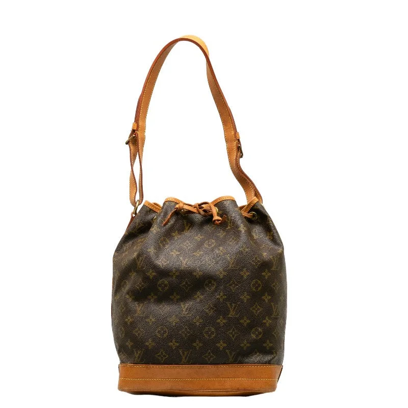 Louis Vuitton Monogram Noe Shoulder Bag M42224 Brown PVC Leather  Louis Vuitton