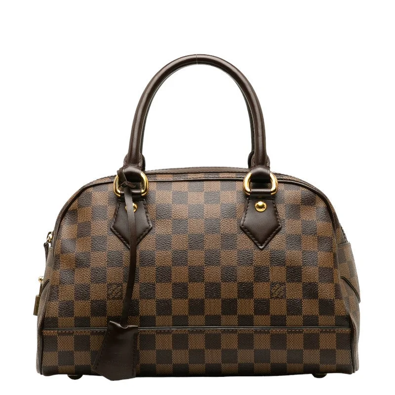 Louis Vuitton Damier Duomo Bag Boston Bag N60008 Brown PVC Leather  Louis Vuitton