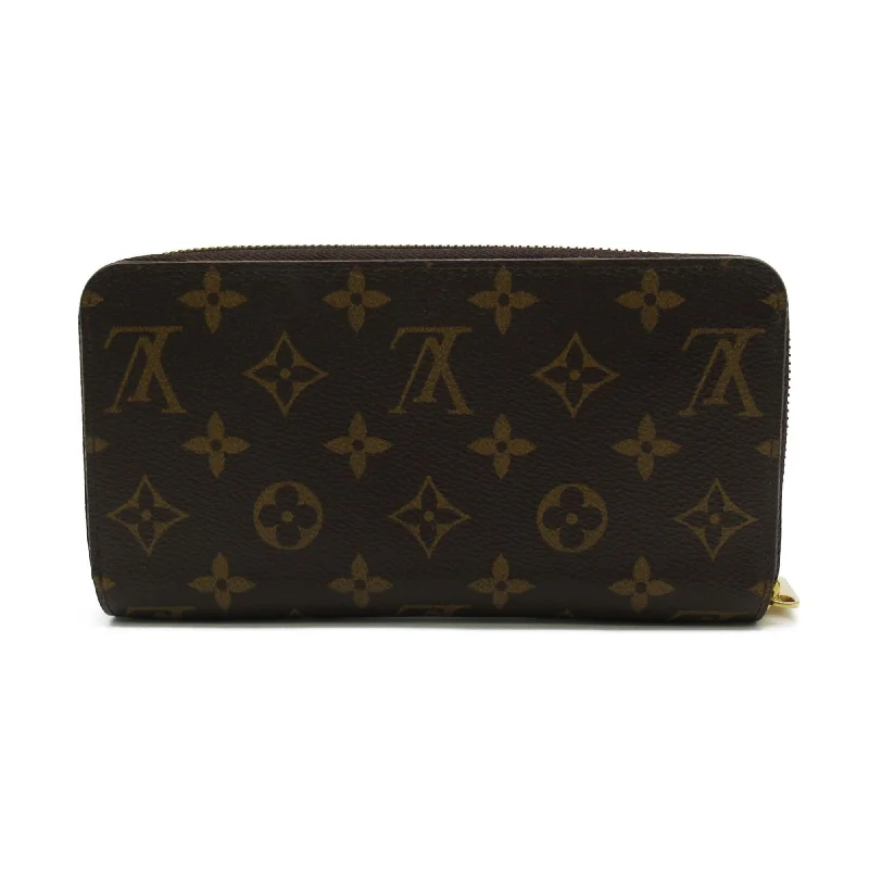 LOUIS VUITTON Zippy Wallet Round Long Wallet Brown Coquelicot Monogram PVC coated canvas M41896