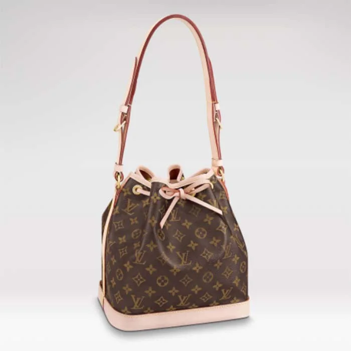 Louis Vuitton LV Women Petit Noé Bucket Bag Monogram Coated Canvas Cowhide Leather