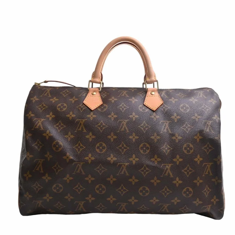 LOUIS VUITTON Monogram Speedy 40 Handbag Boston Bag M41522 Brown Women's