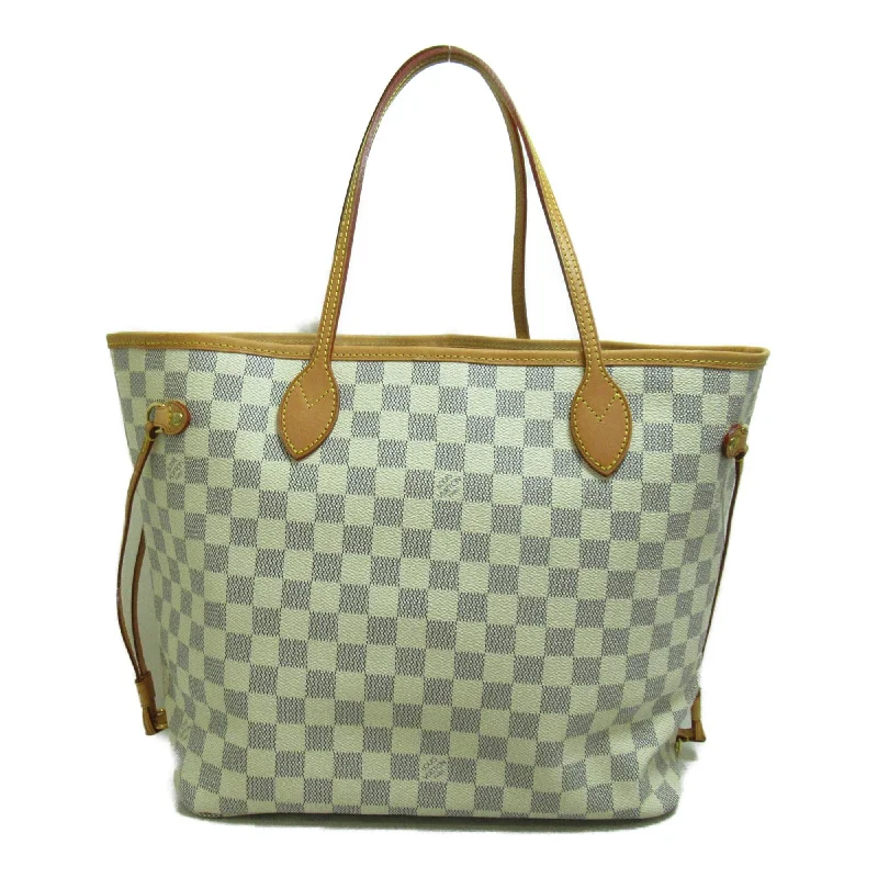 LOUIS VUITTON Neverfull MM Ivory Damier Azur PVC coated canvas N51107