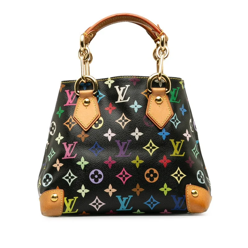 Louis Vuitton Monogram Multicolor M40048 Handbag PVC/Laser Noir Black