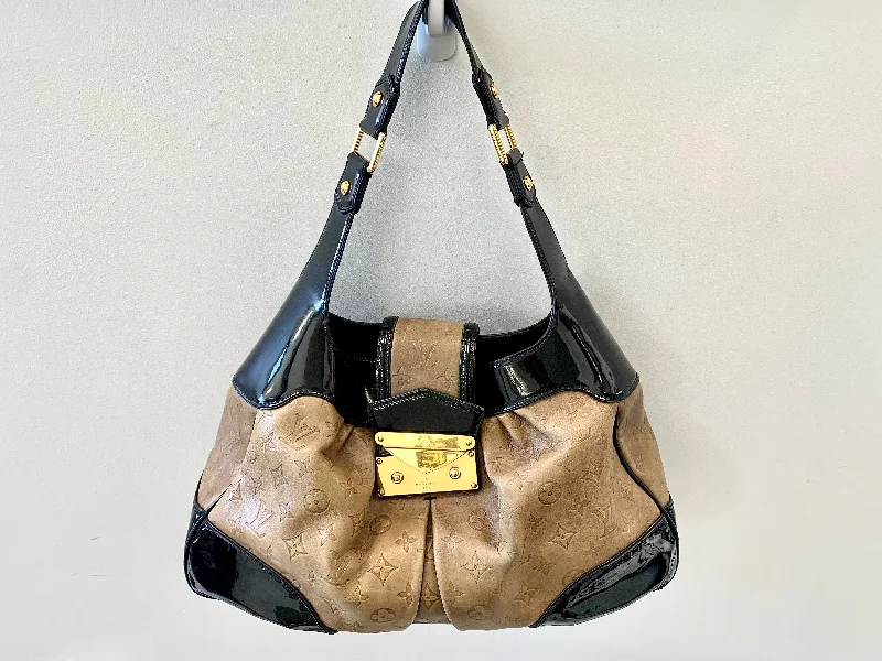 LOUIS VUITTON EMBOSSED POLLY HOBO BAG