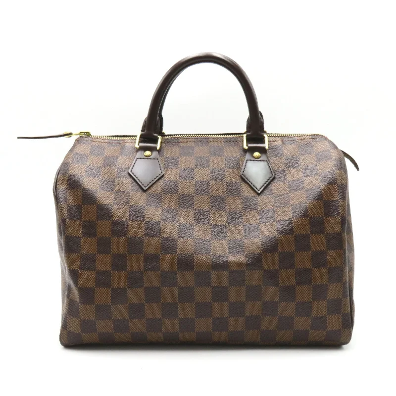 LOUIS VUITTON Speedy 30 Brown Ebene Damier PVC coated canvas N41531