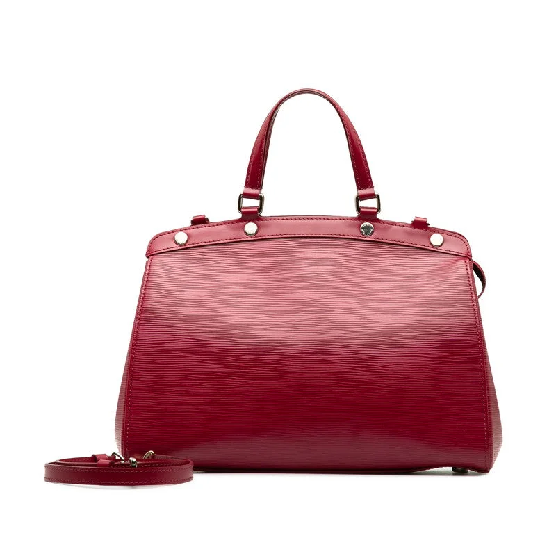 Louis Vuitton Epi Blair MM Tote Handbag Leather Carmine Red M4030E