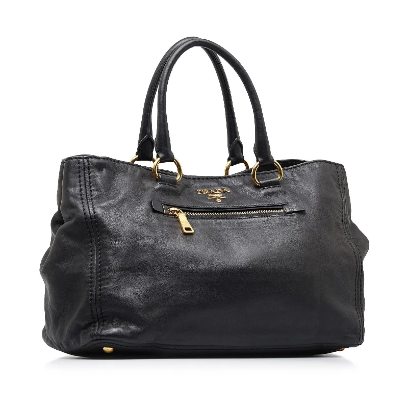 Prada Vitello Daino Satchel (SHG-BykW3U)